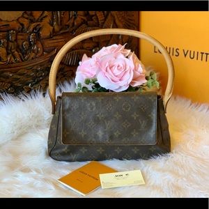 Auth Louis Vuitton mini looping bag